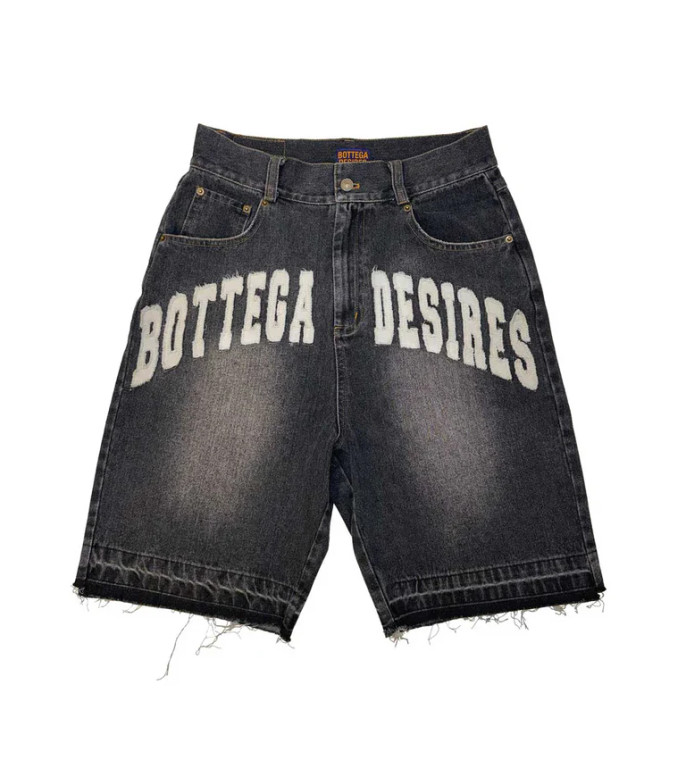 BOTTEGA DESIRES BLACK DENIM SHORTS