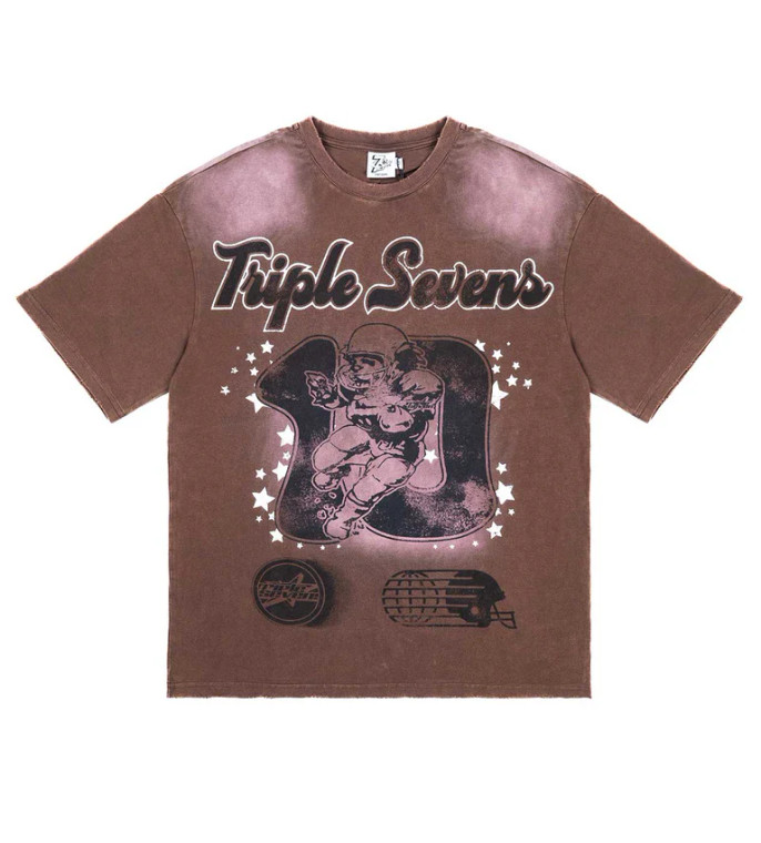 TRIPLE SEVENS BROWN ALLSTAR FOOTBALL TEE