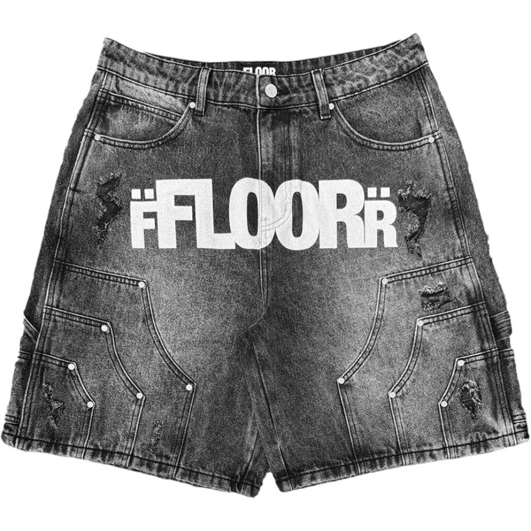 FLOOR914 BLACK UNIFORM JORTS