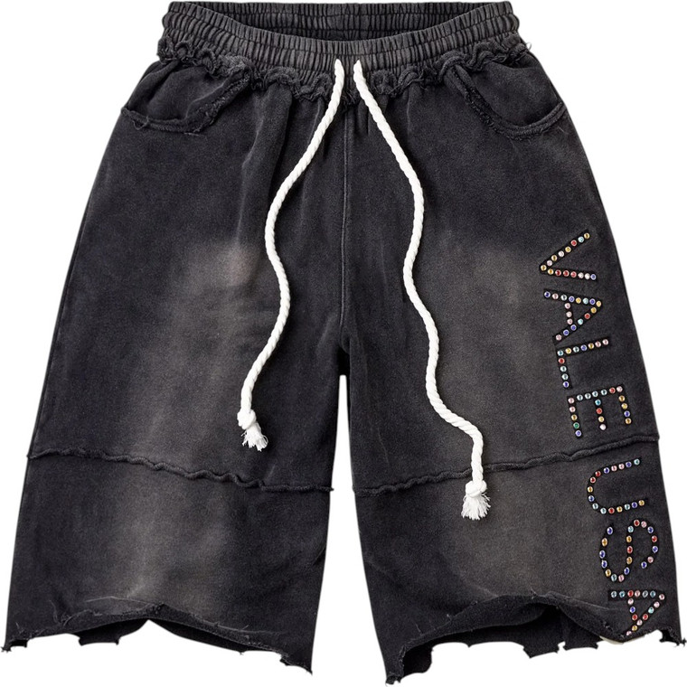 VALE FOREVER BLACK DIY USA SWEAT SHORTS