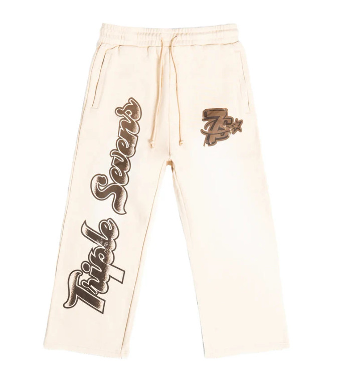 TRIPLE SEVENS BEIGE ALLSTAR FOOTBALL SWEATS