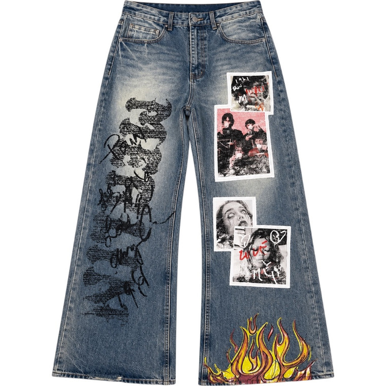 MERLINS FATHER FLAME IN PAIN JEANS
