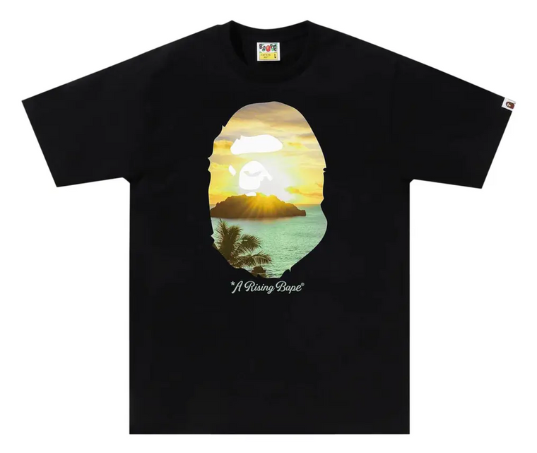 BAPE BLACK A RISING BAPE PHOTO TEE