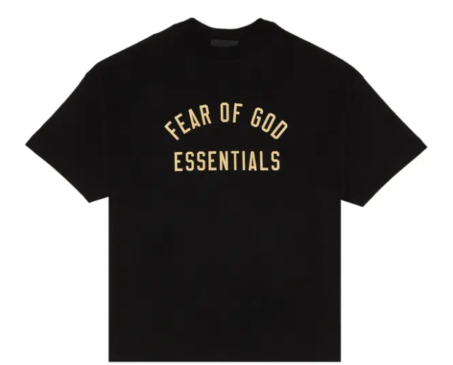 ESSENTIALS BLACK FOG JERSEY CREW TEE