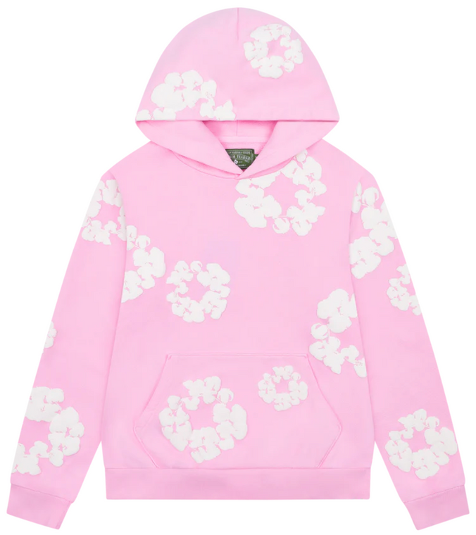 DENIM TEARS POWDER PINK COTTON WREATH HOODIE