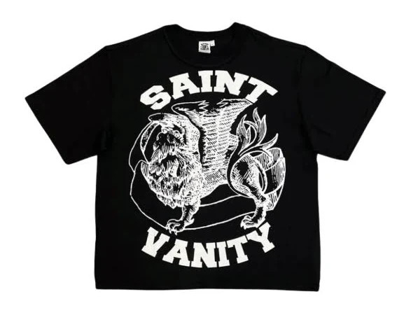 SAINT VANITY BLACK/WHITE GRIFFIN TEE
