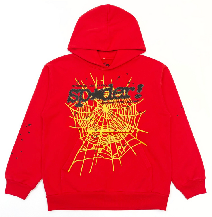 SP5DER RED P*NK V2 HOODIE