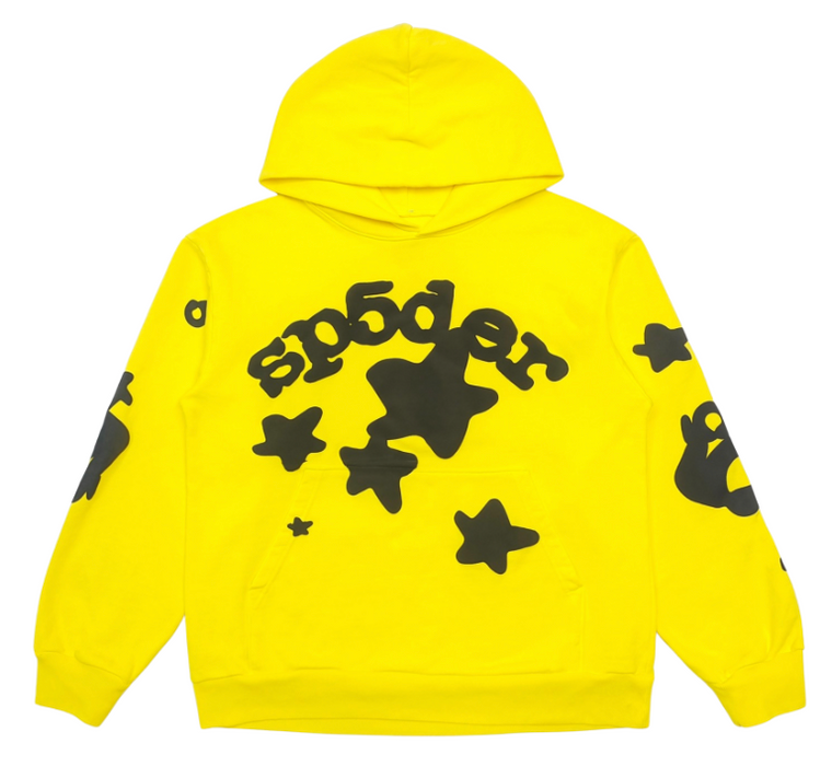 SP5DER YELLOW BELUGA HOODIE