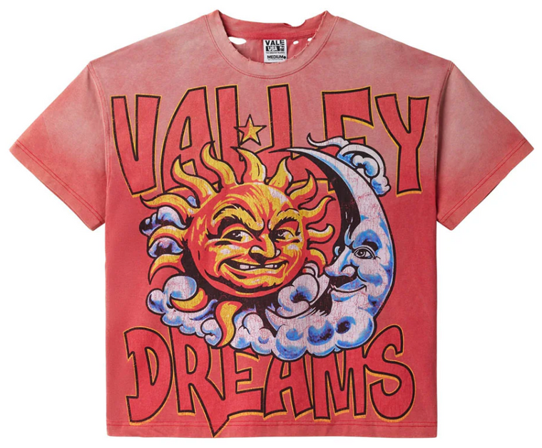 VALE FOREVER RED THRASHED SUN TEE
