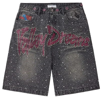 VALE FOREVER BLACK ICED OUT JORTS