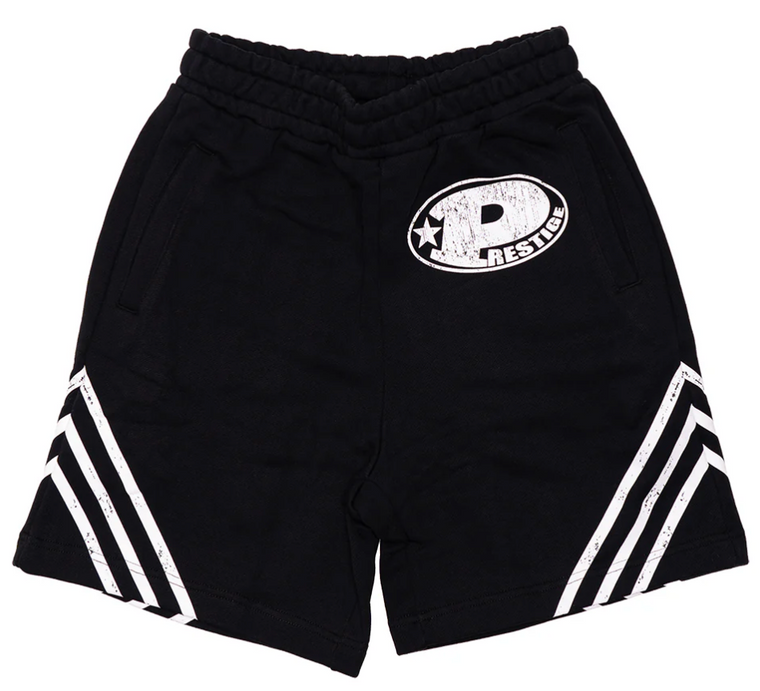 PRESTIGE BLACK BIG P SHORTS