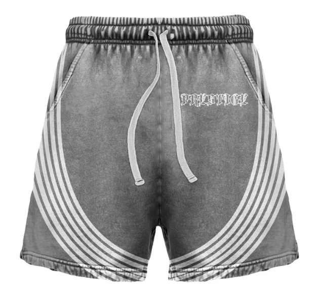 PRESTIGE GREY STRIPED SHORTS
