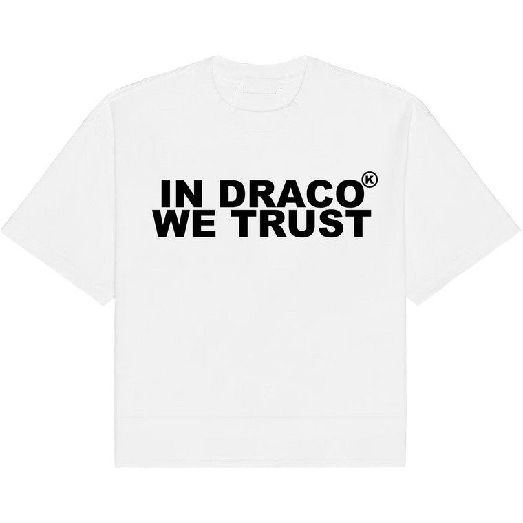 KIXKZ WHITE/BLACK IN DRACO WE TRUST TEE