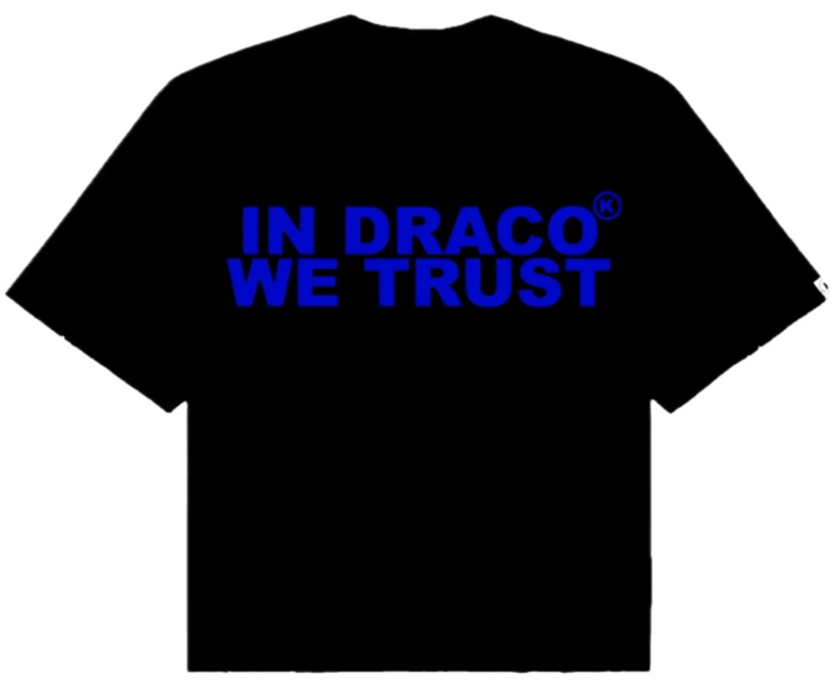 KIXKZ BLACK/BLUE IN DRACO WE TRUST TEE