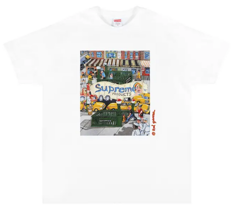 SUPREME WHITE MANHATTAN TEE