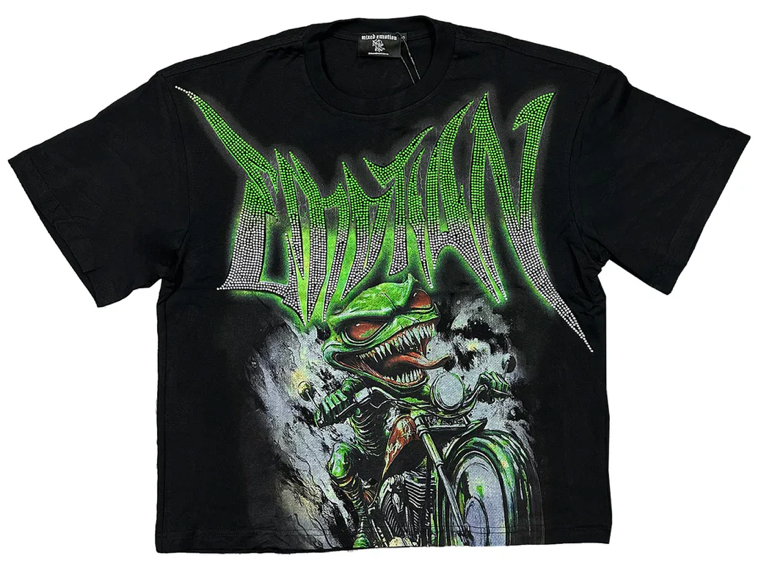 MIXED EMOTION GOBLIN RHINESTONE TEE