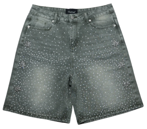 FRATERNAL WASHED OLIVE ASTRO JORTS