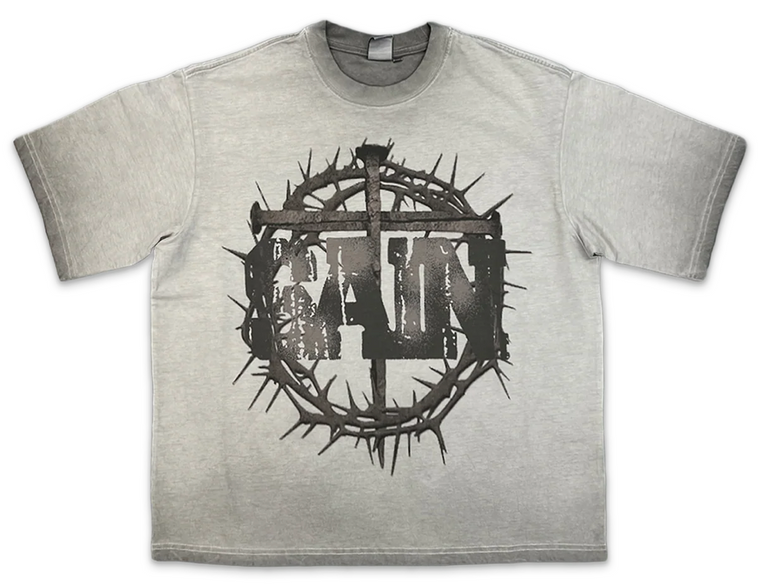 SAINT VANITY WHITE CROSS TEE