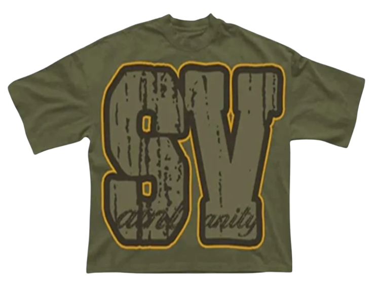 SAINT VANITY GREEN SV LOGO TEE