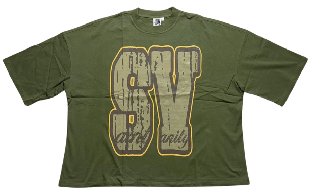 SAINT VANITY GREEN SV LOGO TEE