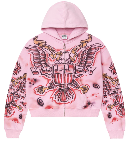 VALE FOREVER PINK FLAG ZIP