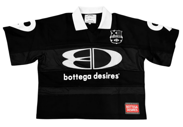 BOTTEGA DESIRES BLACK FUTBOL JERSEY