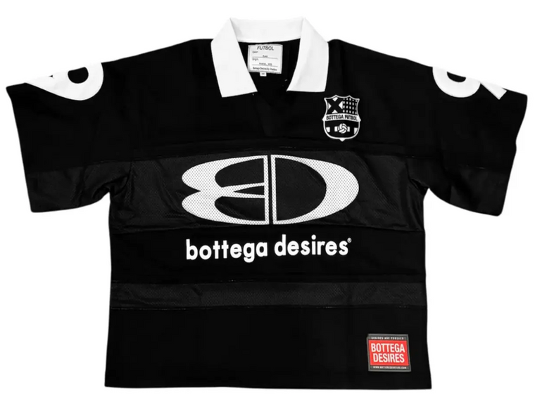 BOTTEGA DESIRES BLACK FUTBOL JERSEY