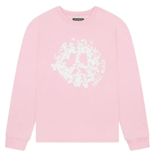 DENIM TEARS PINK PEACE WREATH L/S