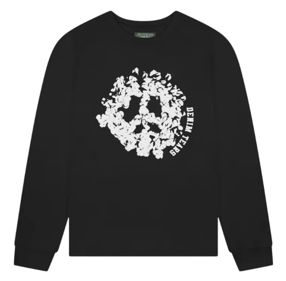 DENIM TEARS BLACK PEACE WREATH L/S