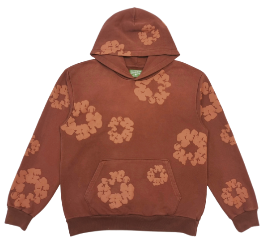 DENIM TEARS BROWN MONO WREATH HOODIE
