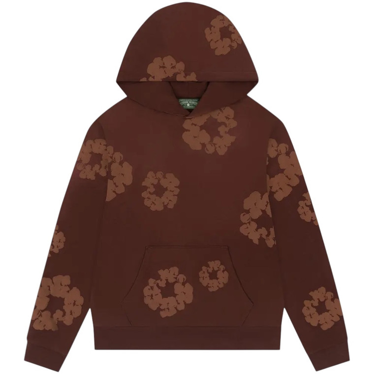 DENIM TEARS BROWN MONO WREATH HOODIE
