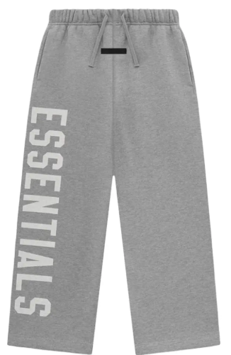 ESSENTIALS GREY FLEECE BIG LOGO SWEATPANTS