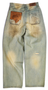BIRTH OF A ROYAL CHILD DIRTY WASH BRUSHING WAX BAGGY DENIM