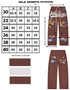 VALE FOREVER BROWN 1980'S PAINTER PANTS
