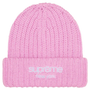 SUPREME PINK CHUNKY RIBBED CLASSIC LOGO BEANIE