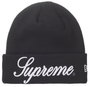 SUPREME BLACK NEW ERA SCRIPT BEANIE