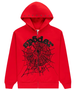 SP5DER OG WEB RED STUDDED ZIP