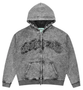 GODSPEED GREY ACID WASH STUDDED SET