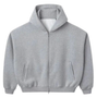 HMDD HEATHER GREY BLANK ZIP