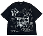 MIXED EMOTION BLACK CHAOS TEE