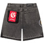 GODSPEED GREY PATCHWORK V2 DENIM SHORTS