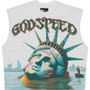 GODSPEED WHITE SUNKEN LIBERTY SLEEVELESS TEE