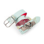 GARMENTS DISTRICT BLUE KOI FISH STUDDED BELT