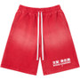 SHIHAI KASSORO RED ESSENTIALS COTTON SHORTS