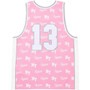 SUPREME X MITCHELL & NESS PINK MONOGRAM JERSEY