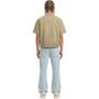 SHOOT1ST TAN DENIM POLO ZIP