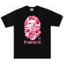 BAPE BLACK/PINK ABC CAMO TEE