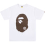 BAPE WHITE/BROWN BIG APE HEAD TEE