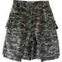 DAVEN HOMME DOUBLE KNEEL CAMO DENIM SHORTS