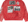 STILE DÈ AMOR ROSSO CHIAZZE HOODIE